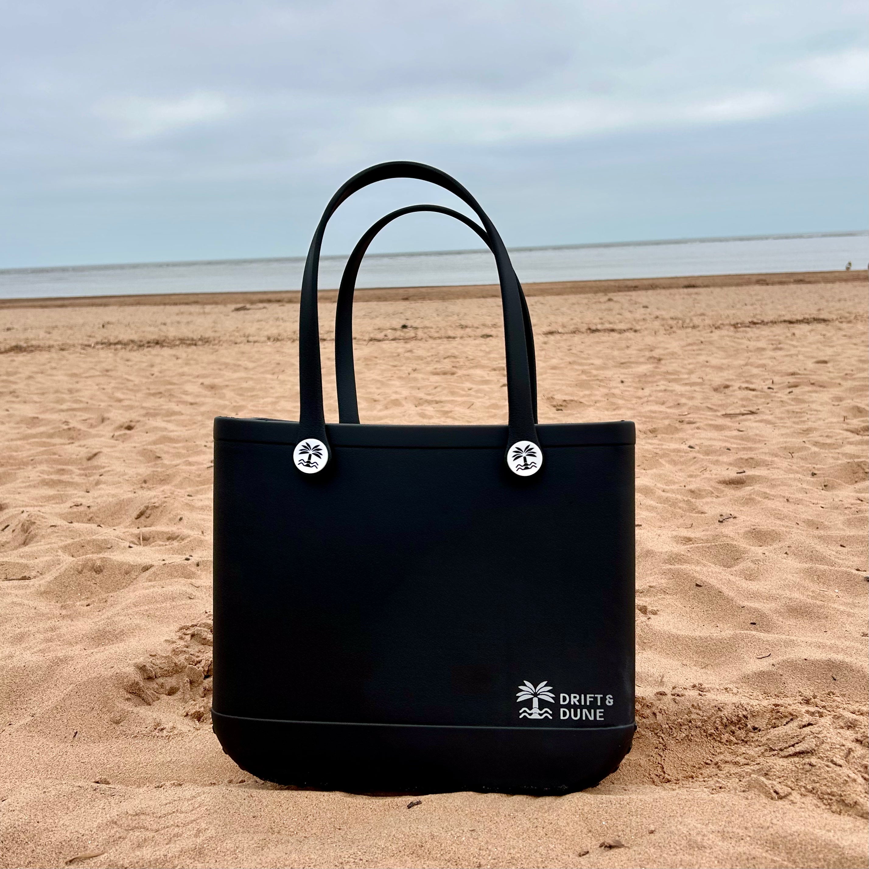 Black Beach Tote Bag Drift & Dune