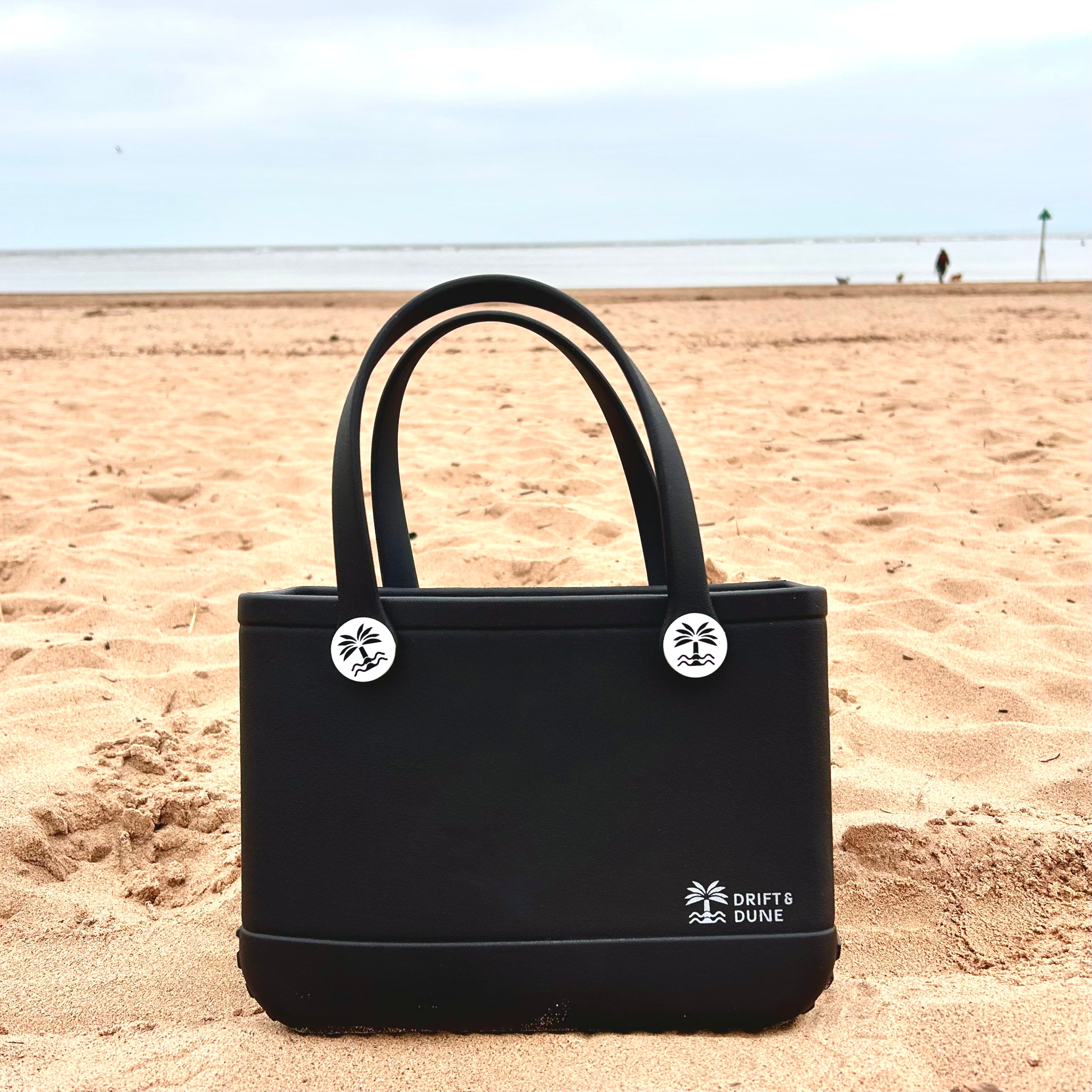 Black Beach Tote Bag Drift & Dune