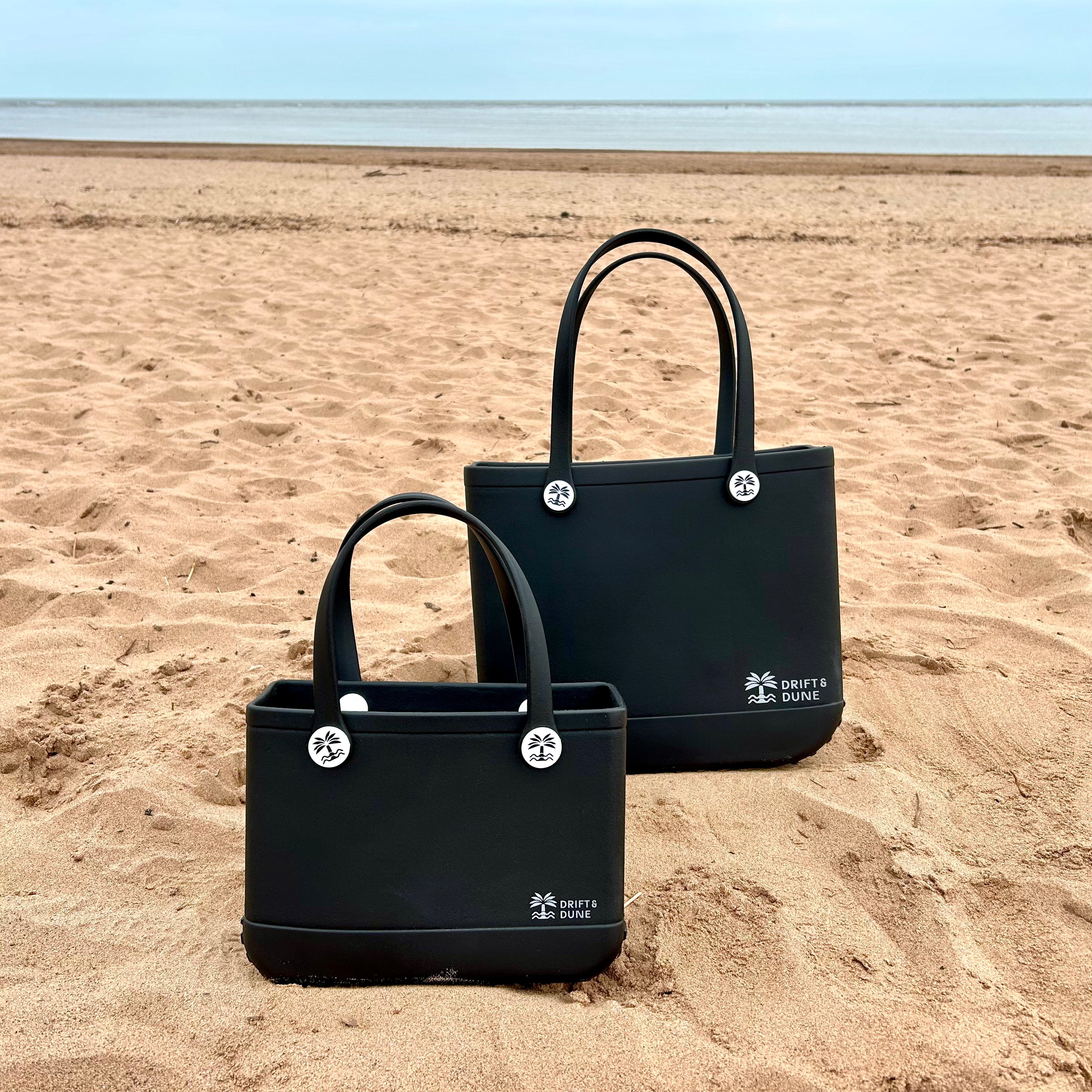 Black Beach Tote Bags Drift & Dune