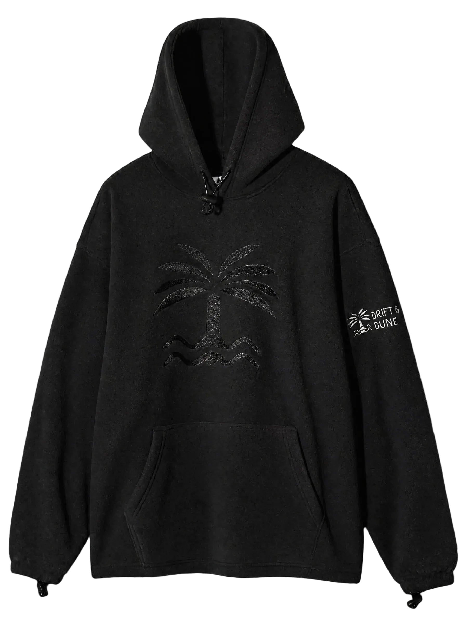 Drift & Dune Premium Fleece Hoodie – Black