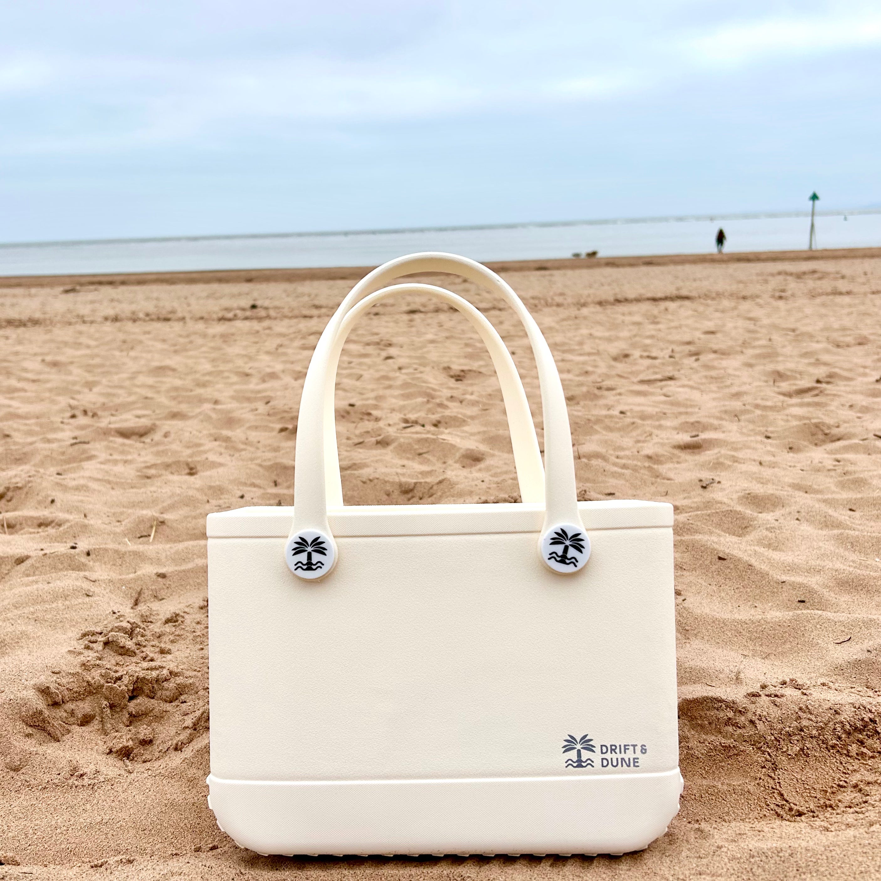 White Beach Tote Bag Drift & Dune